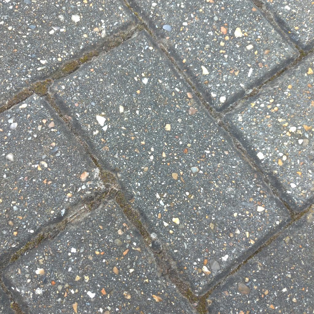 close up of gunmetal grey bricks